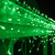 WGC-15241 - Mini Green Incandescent Icicle Lights, 150 Lights, 9', White Wire, 3" Spacing - Wintergreen Corporation