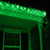 WGC-15241 - Mini Green Incandescent Icicle Lights, 150 Lights, 9', White Wire, 3" Spacing - Wintergreen Corporation