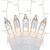 WGC-15243 - Mini Clear Incandescent Twinkle Icicle Lights, 150 Lights, 9', White Wire, 3" Spacing - Wintergreen Corporation