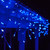 WGC-20297 - M5 Blue LED Icicle Lights, 70 Lights, 7.5', White Wire, 3" Spacing - Wintergreen Corporation