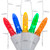 WGC-20360 - M5 Multicolor LED Icicle Lights, 70 Lights, 7.5', White Wire, 3" Spacing - Wintergreen Corporation