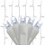 WGC-67288 - 5mm Cool White LED Standard Curtain Lights, 150 Lights, 6', White Wire, 6" Spacing - Wintergreen Corporation