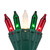 WGC-18750 - Mini Multicolor Incandescent Commercial 100, Lamp Lock, 50.5', Green Wire, 6" Spacing - Wintergreen Corporation