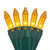 Wintergreen Corporation 74476 50 Gold Mini Lights, Green Wire, 4" Spacing