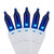 WGC-17523 - Mini Blue Incandescent Standard Lights, 100 Lights, 21.1', White Wire, 2.5" Spacing - Wintergreen Corporation