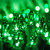 WGC-15206 - Mini Green Incandescent Standard Lights, 100 Lights, 50.5', Green Wire, 6" Spacing - Wintergreen Corporation