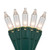 Wintergreen Corporation 15179 20 Clear Craft Lights, Green Wire, 4" Spacing