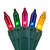 WGC-17514 - Mini Multicolor Incandescent Standard Craft Lights, 35 Lights, 13.3', Green Wire, 4" Spacing - Wintergreen Corporation