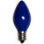 WGC-15114 - C7 Blue Incandescent Opaque, 5 Watt Light Bulbs, 25-Pack - Wintergreen Corporation