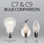 WGC-15121 - C7 Clear Incandescent Transparent, 7 Watt Light Bulbs, 25-Pack - Wintergreen Corporation