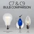 WGC-15123 - C7 Blue Incandescent Triple Dipped Transparent, 5 Watt Light Bulbs, 25-Pack - Wintergreen Corporation