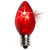 WGC-15133 - C7 Red Incandescent Twinkle Triple Dipped Transparent, 7 Watt Light Bulbs, 25-Pack - Wintergreen Corporation