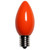 WGC-15134 - C9 Orange Incandescent Opaque, 7 Watt Light Bulbs, 25-Pack - Wintergreen Corporation
