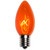 WGC-14270 - C9 Amber Incandescent Triple Dipped Transparent, 7 Watt Light Bulbs, 25-Pack - Wintergreen Corporation