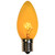 WGC-7807 - C9 Yellow Incandescent Triple Dipped Transparent, 7 Watt Light Bulbs, 25-Pack - Wintergreen Corporation