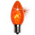 WGC-15148 - C9 Amber Incandescent Twinkle Triple Dipped Transparent, 7 Watt Light Bulbs, 25-Pack - Wintergreen Corporation