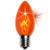 Wintergreen Corporation 15148 C9 Twinkle Amber / Orange Triple Dipped Transparent Bulbs
