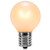 Wintergreen Corporation 18768 G30 Pearl White Triple Dipped Transparent Globe Lights, E12 - Candelabra Base