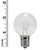 WGC-18770 - G40 Clear Incandescent Transparent, 7 Watt Light Bulbs, E17 Base, 25-Pack - Wintergreen Corporation