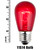 WGC-21777 - S14 Multicolor Incandescent Transparent, 11 Watt Light Bulbs, 20-Pack - Wintergreen Corporation