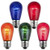 Wintergreen Corporation 21777 S14 Multicolor Transparent Bulbs, E26 - Medium Base