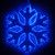 Wintergreen Corporation 74700 16" 18 Point Snowflake with Blue Acrylic Center, Blue Lights