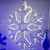 WGC-74698 - 16" Cool White LED 18 Point Snowflake with Clear Acrylic Center, 120 Lights - Wintergreen Corporation