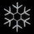 Wintergreen Corporation 73419 24" 18 Point Snowflake, Cool White Lights