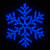 Wintergreen Corporation 73443 24" 42 Point Snowflake, Blue Lights