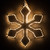 WGC-74714 - 16" Warm White LED 6 Point Snowflake with Clear Acrylic Center, 120 Lights - Wintergreen Corporation