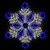 Wintergreen Corporation 73408 28" Diamond Flower Snowflake, Blue and Cool White Lights