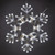 WGC-79759 - 20" Cool White LED Folding Snowflake, 70 Lights - Wintergreen Corporation