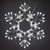 WGC-79760 - 20" Cool White LED Folding Snowflake, Twinkle Lights, 70 Lights - Wintergreen Corporation