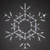Wintergreen Corporation 79770 36" Folding Snowflake, Cool White Twinkle Lights