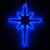 WGC-74713 - 20" Blue LED Bethlehem Star with Acrylic Center, 120 Lights - Wintergreen Corporation