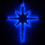 Wintergreen Corporation 74713 20" LED Bethlehem Star with Blue Acrylic Center, Blue Lights