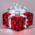 Wintergreen Corporation 74712 16" Red and White LED Dimensional Outdoor Christmas Gift Box