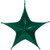 Wintergreen Corporation 78871 44" Green Metallic Unlit Fold Flat Commercial Star