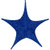 Wintergreen Corporation 78682 44" Blue Polymesh Unlit Fold Flat Commercial Star