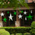 WGC-78675 - 32" Green Polymesh Unlit Fold Flat Commercial Star - Red Sleigh