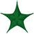 WGC-78677 - 54" Green Polymesh Unlit Fold Flat Commercial Star - Red Sleigh