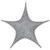 Wintergreen Corporation 78662 26" Silver Polymesh Unlit Fold Flat Commercial Star