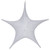 WGC-78686 - 32" White Polymesh Unlit Fold Flat Commercial Star - Red Sleigh