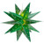 Wintergreen Corporation 80488 17" Green Aurora Superstar TM Folding Star Light, Fold-Flat, LED Lights, Outdoor Rated