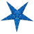 WGC-80466 - 24" Blue Aurora Superstar™ 5 Point Star, Warm White LED, Fold-Flat, Outdoor Rated - Wintergreen Corporation