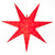 WGC-80480 - 24" Red Aurora Superstar™ 7 Point Star, 5mm Warm White LED, Fold-Flat, Outdoor Rated - Wintergreen Corporation