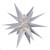 WGC-80494 - 24" Silver Aurora Superstar™ Moravian Star, Warm White LED, Fold-Flat, Outdoor Rated - Wintergreen Corporation