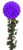 Wintergreen Corporation 21044 Purple Starlight Sphere Stake