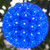 WGC-76502 - 10" 5mm Blue LED Starlight Sphere, 180 Lights, Green Wire - Wintergreen Corporation