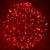 WGC-73450 - 20" Red LED Commercial Mega Sphere Light Ball, Fold Flat, 180 Lights, White Wire - Wintergreen Corporation